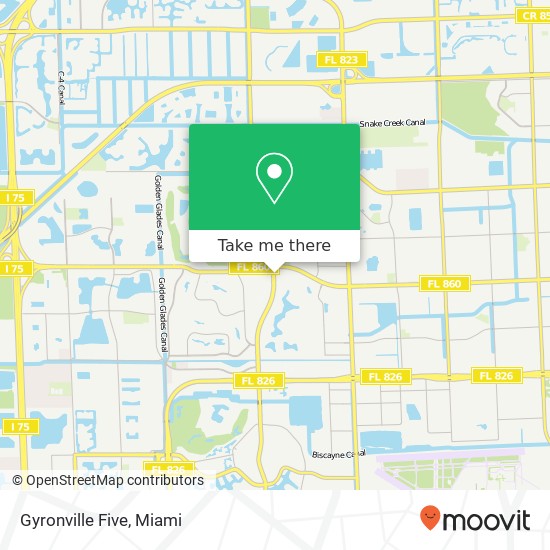 Mapa de Gyronville Five, 18441 NW 67th Ave Hialeah, FL 33015