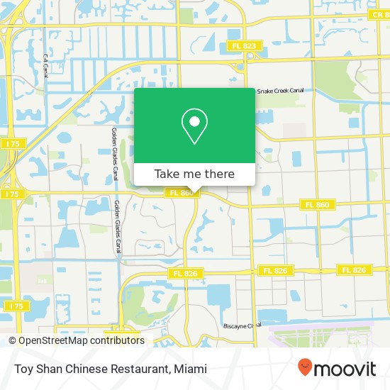 Mapa de Toy Shan Chinese Restaurant