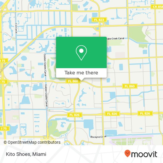 Mapa de Kito Shoes, 6528 NW 186th St Hialeah, FL 33015