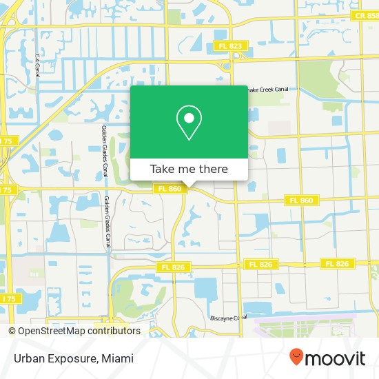 Mapa de Urban Exposure, 6550 NW 186th St Hialeah, FL 33015