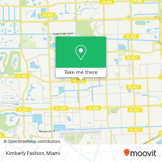 Mapa de Kimberly Fashion, 4672 NW 183rd St Miami Gardens, FL 33055