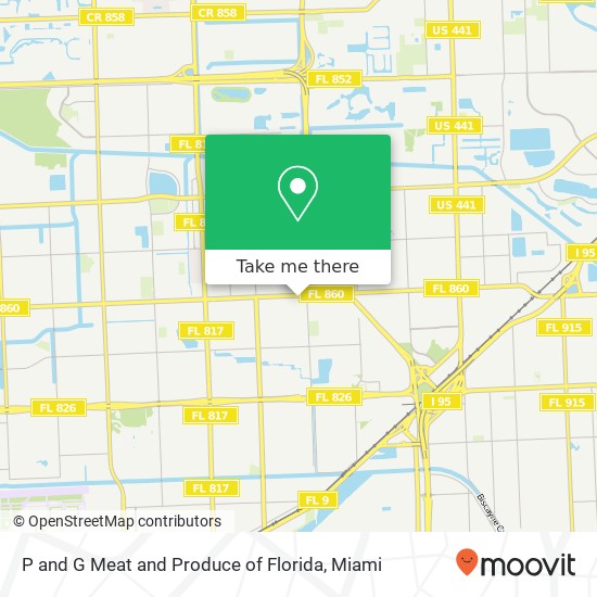 P and G Meat and Produce of Florida, 1770 NW 183rd St Miami Gardens, FL 33056 map