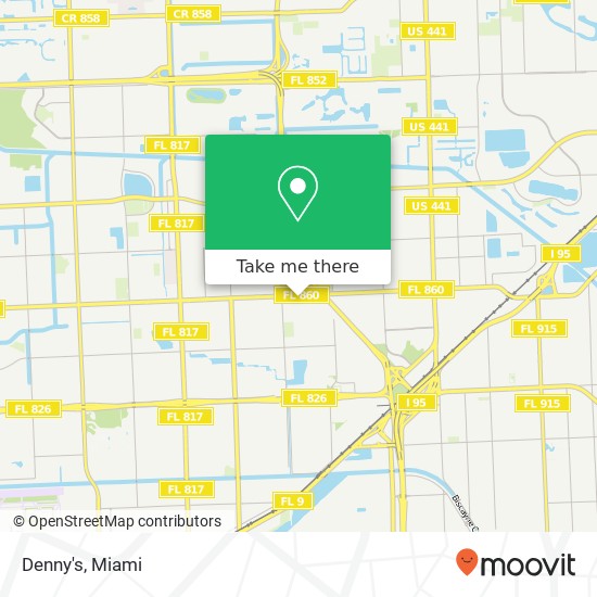 Denny's, 1450 NW 183rd St Miami, FL 33169 map