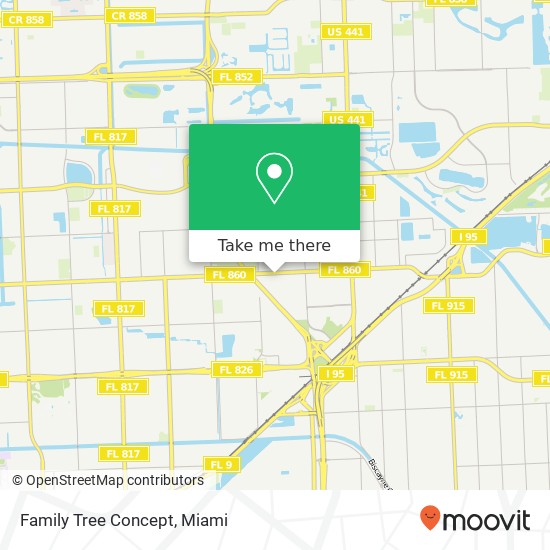 Mapa de Family Tree Concept, 950 NW 183rd St Miami, FL 33169