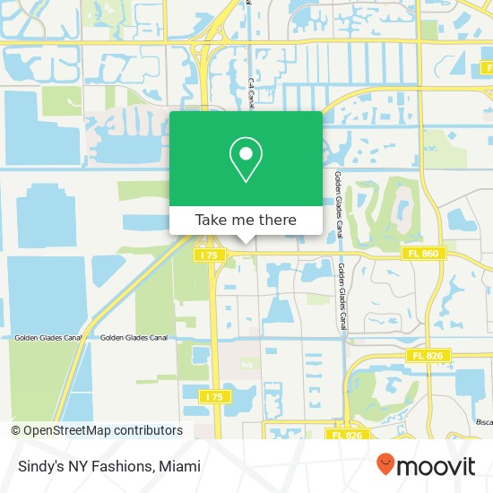 Mapa de Sindy's NY Fashions, 18600 NW 87th Ave Hialeah, FL 33015