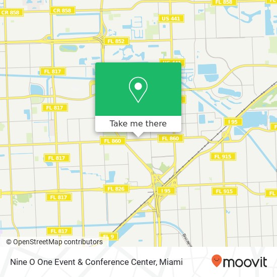 Mapa de Nine O One Event & Conference Center