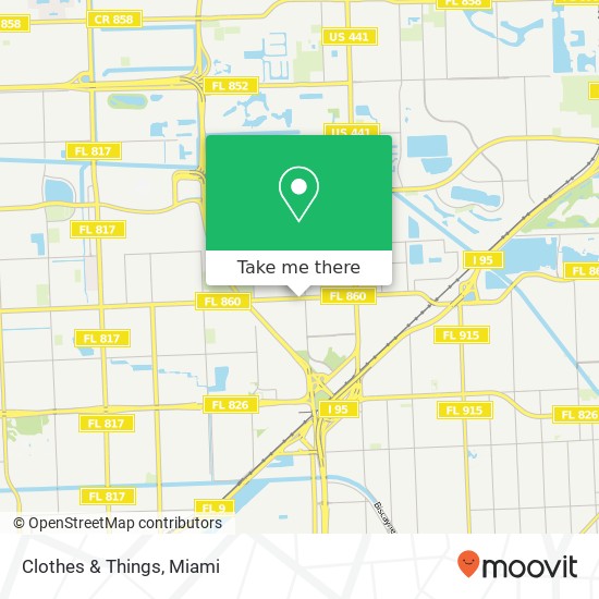 Mapa de Clothes & Things, 766 NW 183rd St Miami, FL 33169