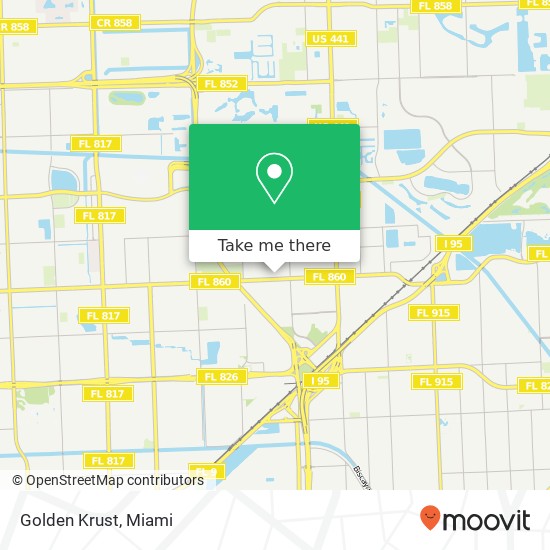 Mapa de Golden Krust, 18316 NW 7th Ave Miami, FL 33169