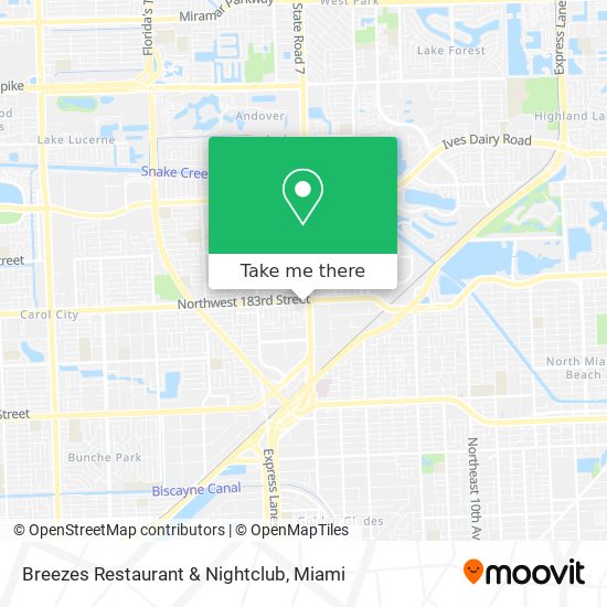 Breezes Restaurant & Nightclub map