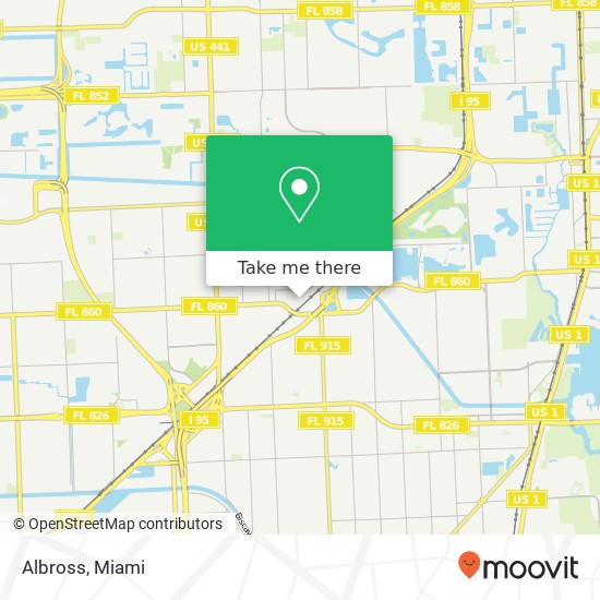 Mapa de Albross, 18369 NE 4th Ct Miami, FL 33179