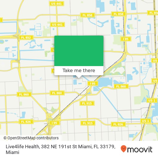 Mapa de Live4life Health, 382 NE 191st St Miami, FL 33179