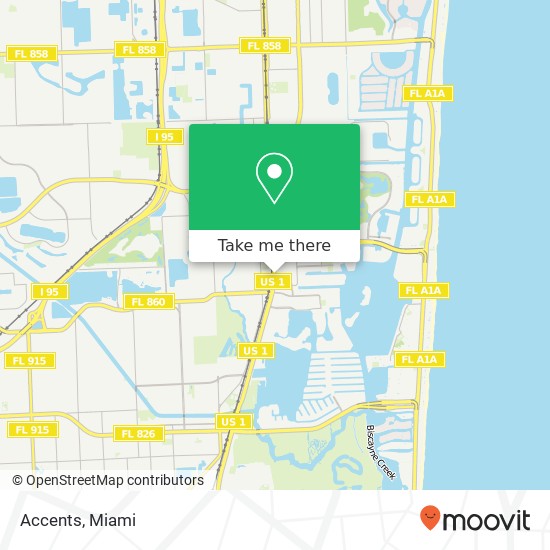 Accents, 18829 Biscayne Blvd Miami, FL 33180 map