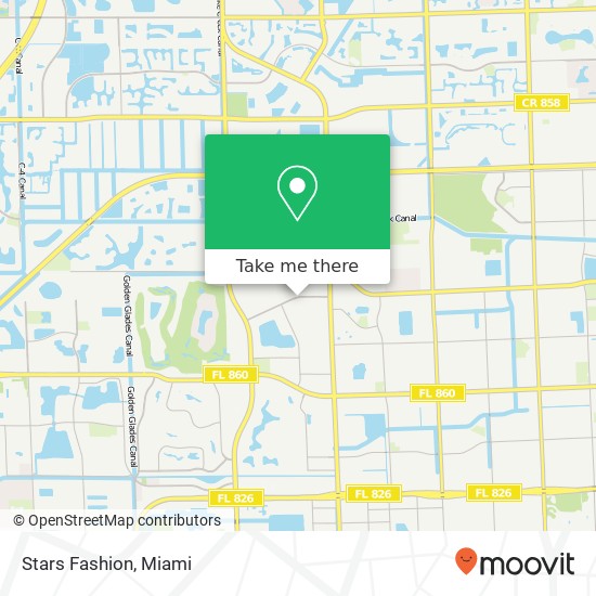 Mapa de Stars Fashion, 5890 NW 199th St Hialeah, FL 33015