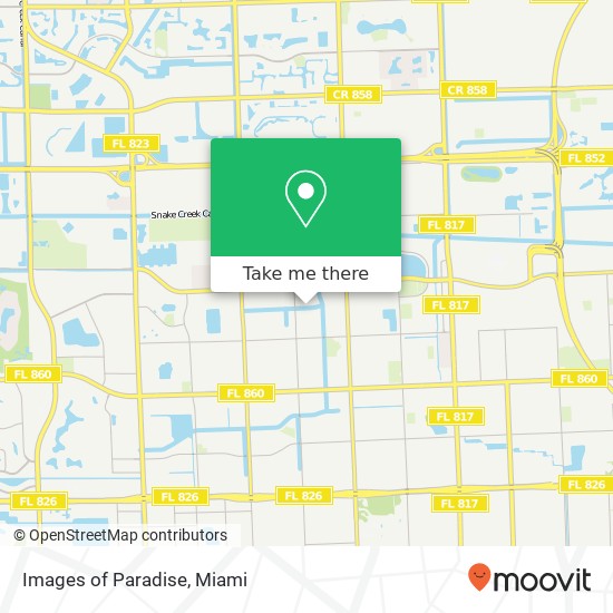 Mapa de Images of Paradise, 4010 NW 196th St Miami Gardens, FL 33055