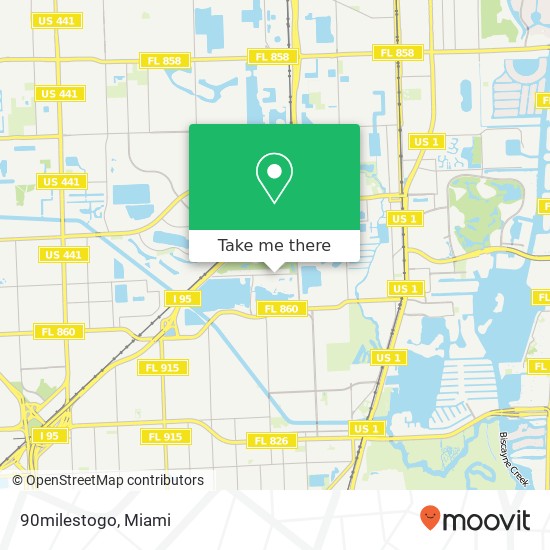 90milestogo, 1574 NE 191st St Miami, FL 33179 map