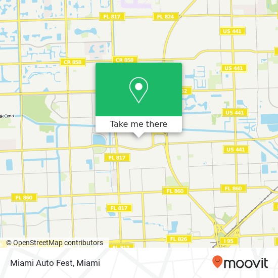 Miami Auto Fest map