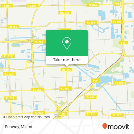 Subway, 19825 NW 2nd Ave Miami Gardens, FL 33169 map