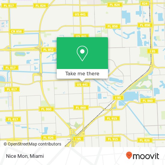Mapa de Nice Mon, 19695 NW 2nd Ave Miami Gardens, FL 33169