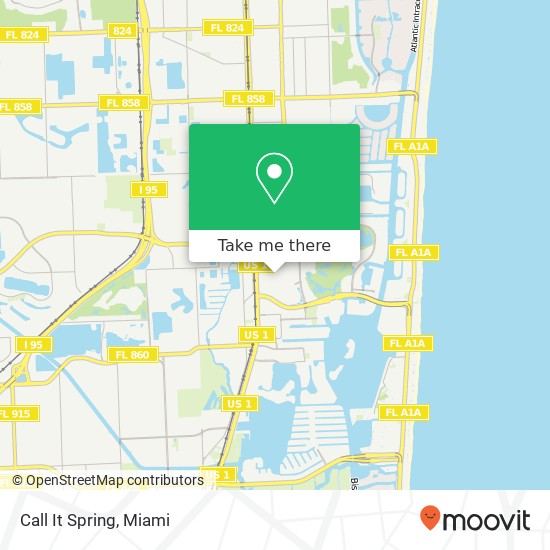 Call It Spring, Miami, FL 33180 map