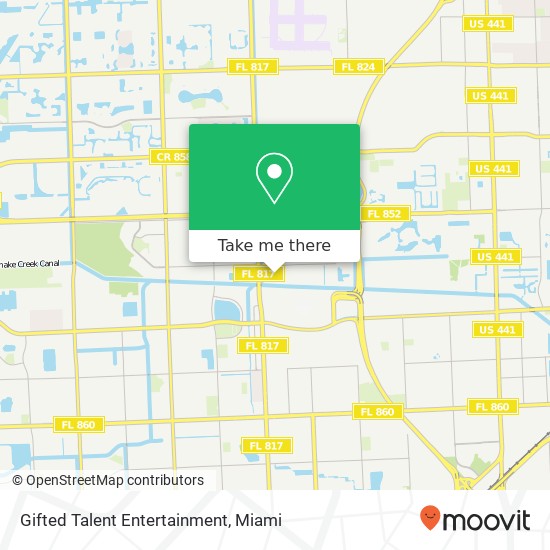 Gifted Talent Entertainment map