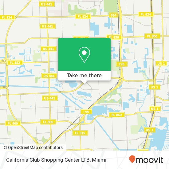 California Club Shopping Center LTB map