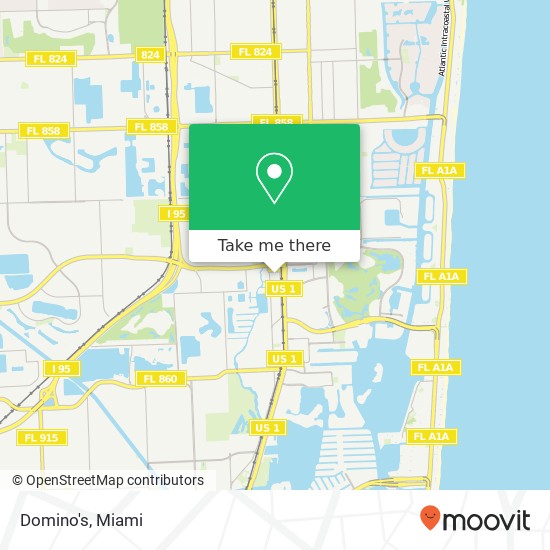 Domino's, 20150 W Dixie Hwy Miami, FL 33180 map