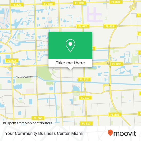 Mapa de Your Community Business Center, 3260 NW 212th St Miami Gardens, FL 33056