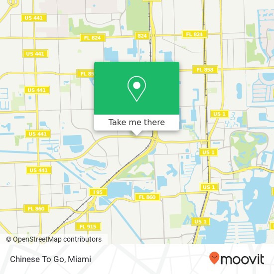 Mapa de Chinese To Go, 1520 NE 205th Ter Miami, FL 33179