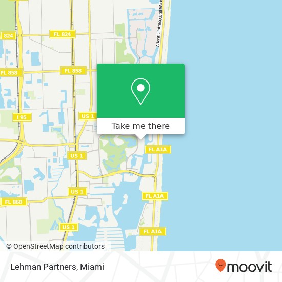 Mapa de Lehman Partners, 20191 E Country Club Dr Miami, FL 33180