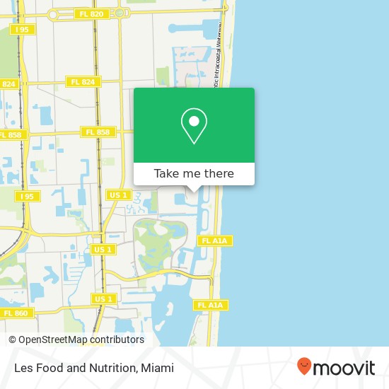 Mapa de Les Food and Nutrition, 21150 NE 38th Ave Miami, FL 33180