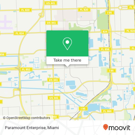 Mapa de Paramount Enterprise, 5451 SW 41st St Hollywood, FL 33023