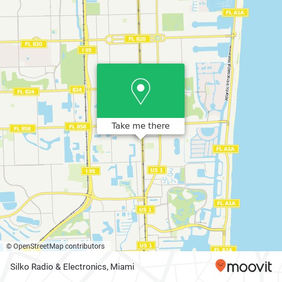Mapa de Silko Radio & Electronics, 400 S Dixie Hwy Hallandale, FL 33009