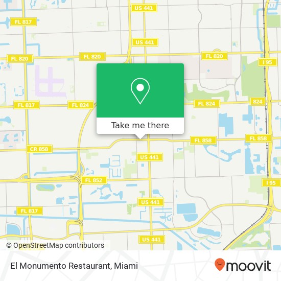 El Monumento Restaurant, 6136 Miramar Pkwy Hollywood, FL 33023 map