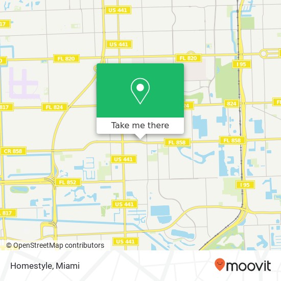 Mapa de Homestyle, 5705 Hallandale Beach Blvd West Park, FL 33023