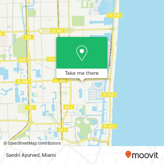 Mapa de Sandri Ayurved, 1250 E Hallandale Beach Blvd Hallandale, FL 33009