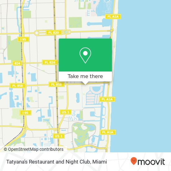 Tatyana's Restaurant and Night Club, SE 16th Ave Hallandale, FL 33009 map