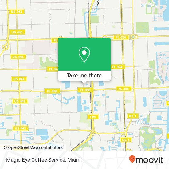 Magic Eye Coffee Service, 2589 Park Ln Hallandale, FL 33009 map