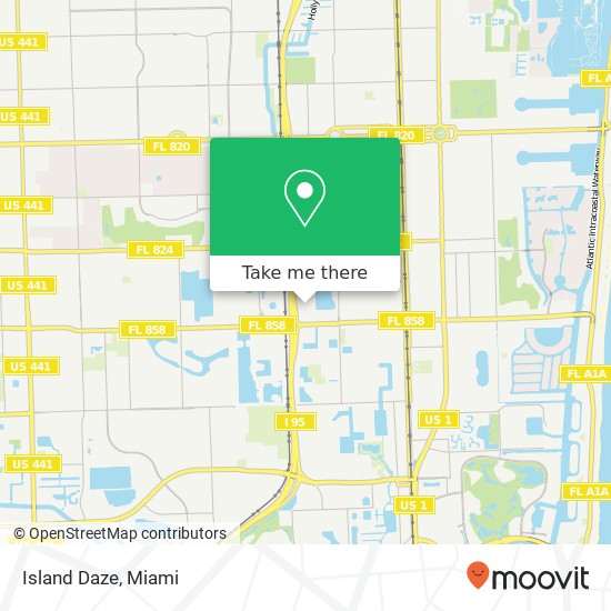 Mapa de Island Daze, 1064 NW 3rd St Hallandale, FL 33009