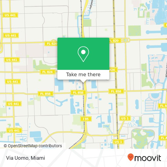 Mapa de Via Uomo, 2260 SW 30th Ave Hallandale, FL 33009