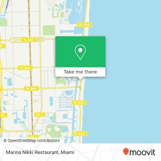 Marina Nikki Restaurant, 3660 S Ocean Dr Hollywood, FL 33019 map