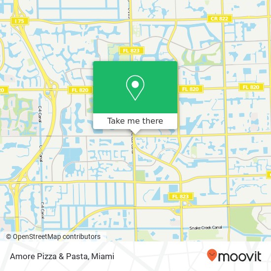 Amore Pizza & Pasta map