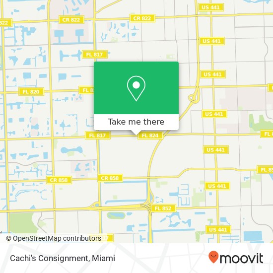 Mapa de Cachi's Consignment, 7512 Pembroke Rd Miramar, FL 33023