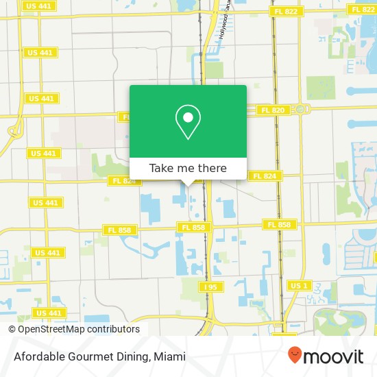 Afordable Gourmet Dining, 1983 S Park Rd Hallandale, FL 33009 map