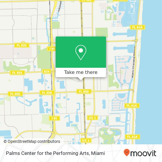 Palms Center for the Performing Arts map