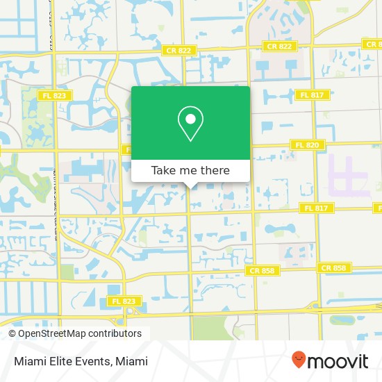 Miami Elite Events map