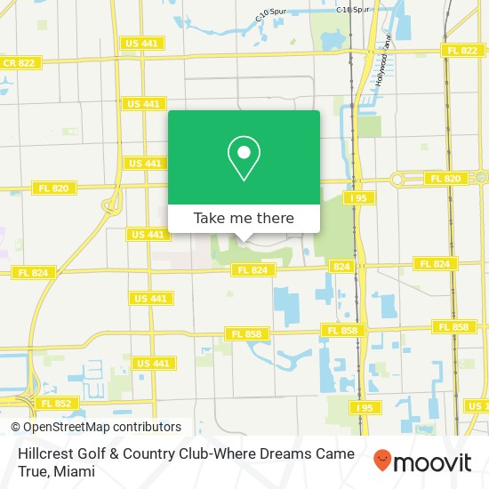 Mapa de Hillcrest Golf & Country Club-Where Dreams Came True