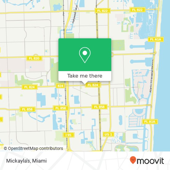 Mapa de Mickayla's, 2469 Pembroke Rd Hollywood, FL 33020