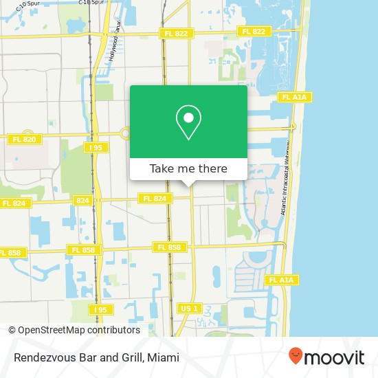 Rendezvous Bar and Grill, 1821 Mayo St Hollywood, FL 33020 map