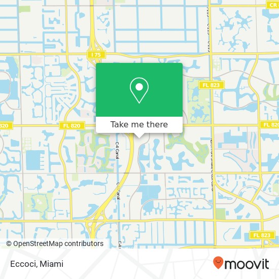 Mapa de Eccoci, SW 145th Ter Pembroke Pines, FL 33027