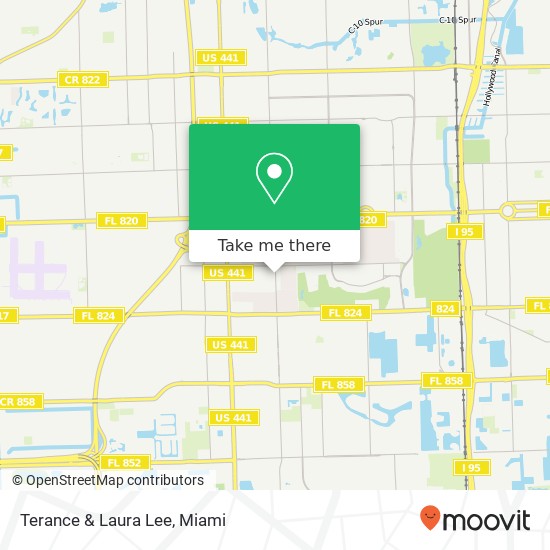 Mapa de Terance & Laura Lee, 1054 S 56th Ave Hollywood, FL 33023